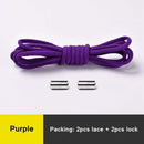 1Pair No tie Shoelaces Round Elastic Shoe Laces For Kids and Adult Sneakers Shoelace Quick Lazy Laces 21 Color Shoestrings AExp