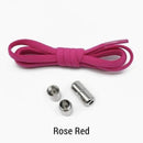 1Pair Quick Lazy Laces Round Elastic No tie Shoe Laces For Kids and Adult Sneakers Shoelace AExp