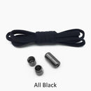 1Pair Quick Lazy Laces Round Elastic No tie Shoe Laces For Kids and Adult Sneakers Shoelace AExp