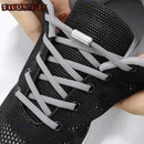 1Pair Quick Lazy Laces Round Elastic No tie Shoe Laces For Kids and Adult Sneakers Shoelace AExp