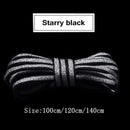 1Pair Reflective Shoelaces Laser sequin Shoelace Weave Braided bracelet Sneakers Running Shoes lace Adult children shoe strings AExp