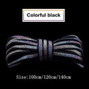 1Pair Reflective Shoelaces Laser sequin Shoelace Weave Braided bracelet Sneakers Running Shoes lace Adult children shoe strings JadeMoghul Inc.
