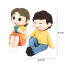 1Pair Sweety Lovers Couple Figurines Miniatures Fairy Garden Gnome Moss Terrariums Resin Crafts Decoration Accessories-19-22-JadeMoghul Inc.