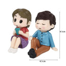 1Pair Sweety Lovers Couple Figurines Miniatures Fairy Garden Gnome Moss Terrariums Resin Crafts Decoration Accessories-19-23-JadeMoghul Inc.