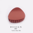 1PC 2020 Korean Fashion Design Women Hair Claw Solid Color Hair Crab Retro Square Scrub Hair Clips Small Size AExp