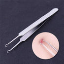 1PC Blackhead Tweezers Eyelash Extension Nipper Anti Acid Steel Needle Tweezers Removal Acne Face Care Curved Straight Nail Tool-33287-JadeMoghul Inc.