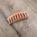 1Pc Korean Solid Big Hair Claws Elegant Frosted Acrylic Hair Clips Hairpins Barrette Headwear for Women Girls Hair Accessories AExp