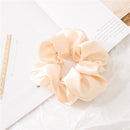 1PC Satin Silk Solid Color Scrunchies Elastic Hair Bands 2019 New Women Girls Hair Accessories Ponytail Holder Hair Ties Rope AExp
