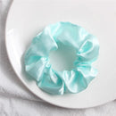 1PC Satin Silk Solid Color Scrunchies Elastic Hair Bands 2019 New Women Girls Hair Accessories Ponytail Holder Hair Ties Rope AExp