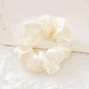 1PC Satin Silk Solid Color Scrunchies Elastic Hair Bands 2019 New Women Girls Hair Accessories Ponytail Holder Hair Ties Rope AExp