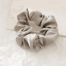 1PC Satin Silk Solid Color Scrunchies Elastic Hair Bands 2019 New Women Girls Hair Accessories Ponytail Holder Hair Ties Rope AExp