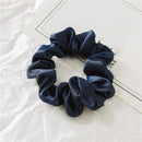 1PC Satin Silk Solid Color Scrunchies Elastic Hair Bands 2019 New Women Girls Hair Accessories Ponytail Holder Hair Ties Rope AExp