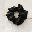 1PC Satin Silk Solid Color Scrunchies Elastic Hair Bands 2019 New Women Girls Hair Accessories Ponytail Holder Hair Ties Rope AExp