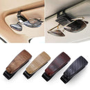 1Pc Wood Grain Glasses Case Atuo Car Accessories ABS Sunglasses Eyeglasses Glasses Holder Auto Fastener Ticket Clip AExp