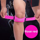 1PCS Adjustable Knee Patellar Tendon Support Strap Band Knee Support Brace Pads for Running basketball Outdoor Sport-Rose Red-JadeMoghul Inc.