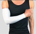 1PCS Basketball Arm Sleeve Armguards Quick Dry UV Protectin Running Elbow Support Arm Warmers Fitness Elbow Pad Cycling-White-L-JadeMoghul Inc.