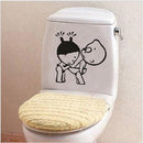 1pcs Bathroom Wall Stickers Toilet Home Decoration Waterproof Wall Decals For Toilet Sticker Decorative Paste Home Decor-1Pcs Style 1-JadeMoghul Inc.