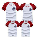 1pcs Family T Shirts 2016 Summer Family Matching Clothes Army Color Family Look T-shirt Tees For Mother Daughter Father Son Kids-as chart 3-Mom S-JadeMoghul Inc.