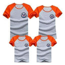 1pcs Family T Shirts 2016 Summer Family Matching Clothes Army Color Family Look T-shirt Tees For Mother Daughter Father Son Kids-as chart 4-Mom S-JadeMoghul Inc.