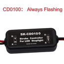 1Pcs GS-100A Brake Lights Strobe Controller LED Tail Light Controller Box with Fast and Slow Flash Warning Function JadeMoghul Inc.