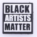 1PCS I Can Not Breathe Shoe Charms Soft PVC JIBZ For Croc Shoe Charm Black lives matter fist BGM BLM AExp
