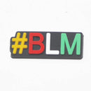 1PCS I Can Not Breathe Shoe Charms Soft PVC JIBZ For Croc Shoe Charm Black lives matter fist BGM BLM AExp