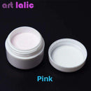 1pcs Nail Polymer Acrylic Powder Crystal Nail Art Tips Builder CLEAR PINK WHITE See Through Color-Pink-JadeMoghul Inc.