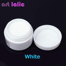 1pcs Nail Polymer Acrylic Powder Crystal Nail Art Tips Builder CLEAR PINK WHITE See Through Color-White-JadeMoghul Inc.