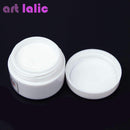 1pcs Nail Polymer Acrylic Powder Crystal Nail Art Tips Builder CLEAR PINK WHITE See Through Color-White-JadeMoghul Inc.
