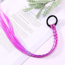 1PCS New Girls Elastic Hair Band Rubber Band Hair Accessories Wig Ponytail Headband Kids Twist Braid Rope Headdress Hair Braider AExp