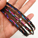 1PCS New Girls Elastic Hair Band Rubber Band Hair Accessories Wig Ponytail Headband Kids Twist Braid Rope Headdress Hair Braider AExp