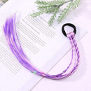 1PCS New Girls Elastic Hair Band Rubber Band Hair Accessories Wig Ponytail Headband Kids Twist Braid Rope Headdress Hair Braider AExp