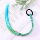 1PCS New Girls Elastic Hair Band Rubber Band Hair Accessories Wig Ponytail Headband Kids Twist Braid Rope Headdress Hair Braider AExp