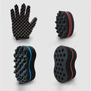 1Pcs Oval Double Sides Magic Twist Hair Brush Sponge Wave Hair Twist Braiders Dreads Twisting Locks Dreadlocks Curl Brush Tool AExp