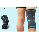 1PCS Plus Size Fitness Running Cycling Knee Support Braces Elastic Nylon Sport Compression Basketball Knee Pad Sleeve for Men-Blue-XL-JadeMoghul Inc.