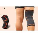 1PCS Plus Size Fitness Running Cycling Knee Support Braces Elastic Nylon Sport Compression Basketball Knee Pad Sleeve for Men-Orange-XL-JadeMoghul Inc.