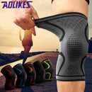 1PCS Plus Size Fitness Running Cycling Knee Support Braces Elastic Nylon Sport Compression Basketball Knee Pad Sleeve for Men-Red-XL-JadeMoghul Inc.
