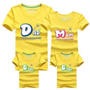 1piece Fashion Family Matching Outfits Tshirt 16 Color Clothes For matching family clothes mother father Baby short Sleeve Shirt-as chart 13-Mom S-JadeMoghul Inc.