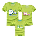 1piece Fashion Family Matching Outfits Tshirt 16 Color Clothes For matching family clothes mother father Baby short Sleeve Shirt-as chart 3-Mom S-JadeMoghul Inc.