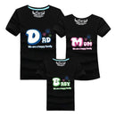 1piece Fashion Family Matching Outfits Tshirt 16 Color Clothes For matching family clothes mother father Baby short Sleeve Shirt-as chart 3-Mom S-JadeMoghul Inc.