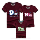 1piece Fashion Family Matching Outfits Tshirt 16 Color Clothes For matching family clothes mother father Baby short Sleeve Shirt-as chart 3-Mom S-JadeMoghul Inc.