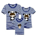 1piece New Fashion Family Matching Outfits T-shirt For mother father Baby Family fitted short-sleeved Navy Stripped Family Shirt-as chart 5-Mom S-JadeMoghul Inc.