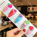 1Set Girls Cute Cartoon Animal Fruit Colorfur Hairpins Children Sweet Hair Clip Barrettes Headband Kids Fashion Hair Accessories AExp
