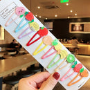 1Set Girls Cute Cartoon Animal Fruit Colorfur Hairpins Children Sweet Hair Clip Barrettes Headband Kids Fashion Hair Accessories AExp