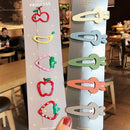 1Set Girls Cute Cartoon Animal Fruit Colorfur Hairpins Children Sweet Hair Clip Barrettes Headband Kids Fashion Hair Accessories AExp