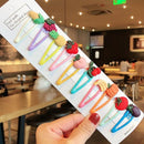 1Set Girls Cute Cartoon Animal Fruit Colorfur Hairpins Children Sweet Hair Clip Barrettes Headband Kids Fashion Hair Accessories AExp
