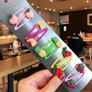 1Set Girls Cute Cartoon Animal Fruit Colorfur Hairpins Children Sweet Hair Clip Barrettes Headband Kids Fashion Hair Accessories AExp