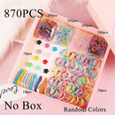 1Set Girls Cute Elastic Hair Bands Hairpins Flower Hair Claws Hair Clip Rubber Band Ponytail Holder Kids Fashion Hair Accessorie AExp
