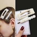1Set Handmade Pearls Hair Clips Pin for Women Fashion Geometric Flower Barrettes Headwear Girls Sweet Hairpins Hair Accessorie AExp