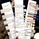 1Set Popular Pearl Hair Clips Fashionable Woman Summer Hair accessories Hairpins BB Clip Styling Tools Barrettes Headwear AExp